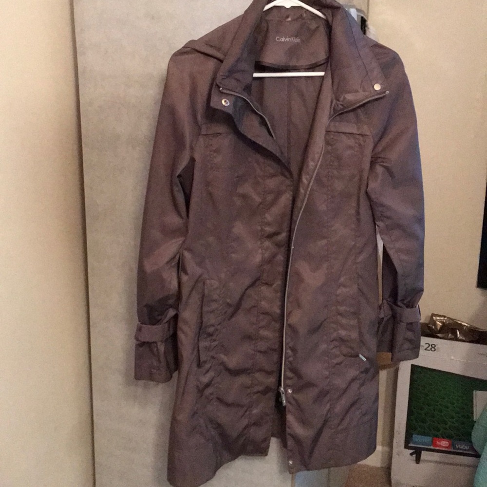 Calvin Klein Rain repellent  olive green jacket xs